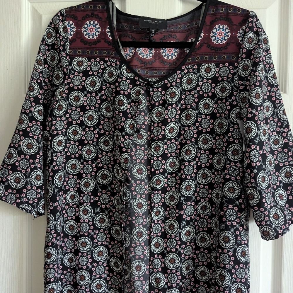 NEW Romeo & Juliet Couture Duster Kimono Maxi Cover Up Resort Luxury Loungewear